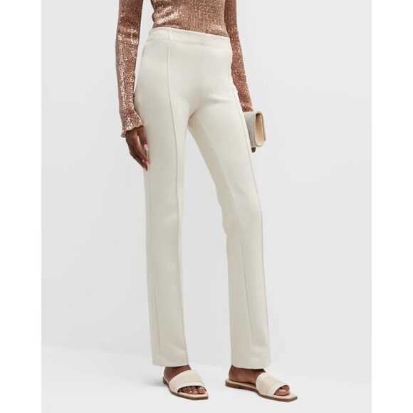 Rosetta Getty Pull On Stovepipe Pants in Parchment Large New Womens Trousers - Picture 10 of 12